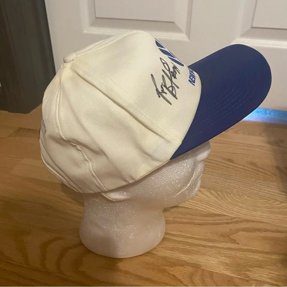 Vintage New Holland Ron Benfield Signed Autograph Hat K Products Snap Back